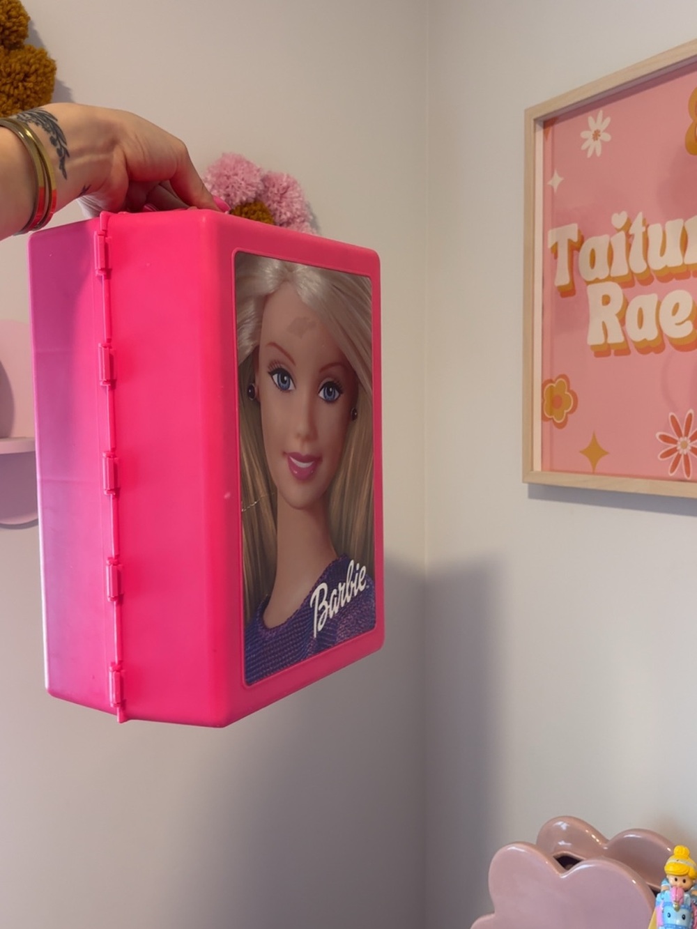 Barbie Hot Pink Doll Storage Case 2001